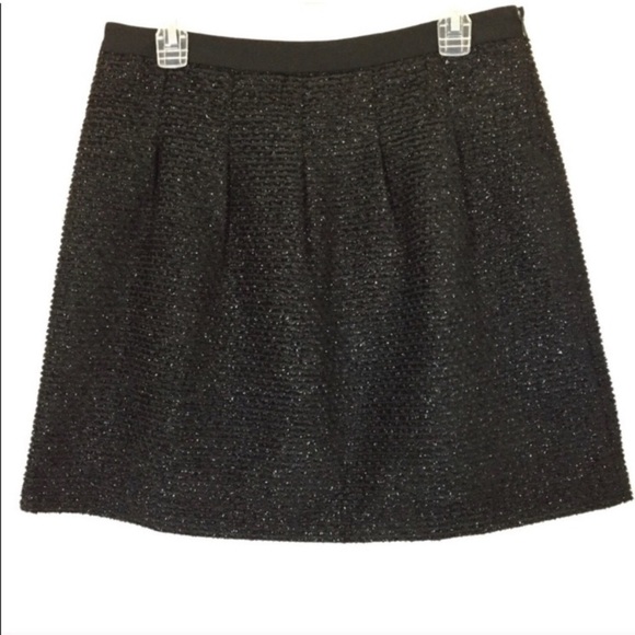 LOFT Glitter Mini Skirt Size 6 - Picture 1 of 5